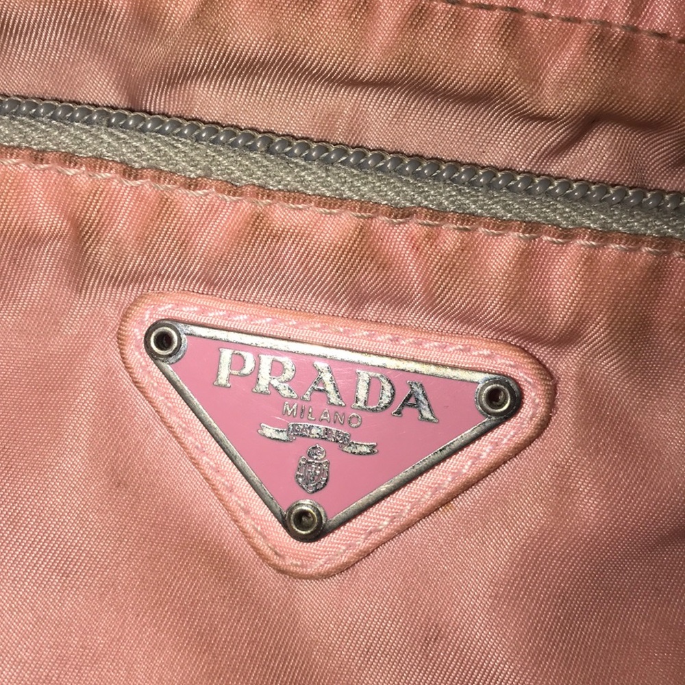 Pink Prada crossbody